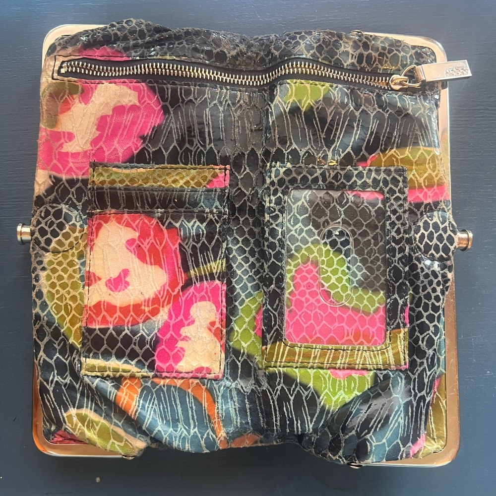 Fun multi colored HOBO wallet